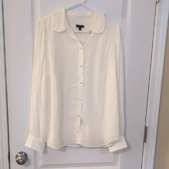 Talbots Classic White Button Down Shirt - Picture 1 of 4